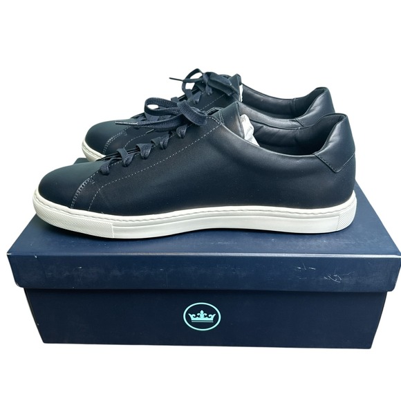 Peter Millar Vantage Lite Sneakers Navy Mens 10 Golf Casual‎ Shoes New In Box - Picture 8 of 13